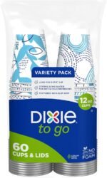 Dixie To Go Paper Coffee Cups With Lids, 12 oz, 156 Count (6 packs of 26 cups), Disposable Insulated Paper Cups for On-The-Go Hot or Cold Beverages - Image 6