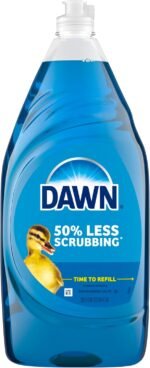 Dawn Ultra Original Dish Soap Refill Jug, Large Size Original Blue Liquid Dishwashing Detergent, Powerful Dawn Dish Soap for Grease, 51.5 oz - Image 18