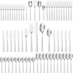 KINGSTONE Silverware Set, 40-Piece Forged Flatware Cutlery Set Premium Stainless Steel, Service for 8, for Home, Wedding, Party,Gift, Mirror Polished and Dishwasher Safe - Image 6