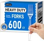 600Pack Disposable Plastic Spoons Bulk White Heavy Duty Plastic Teaspoons - Value Pack Cutlery Set For Parties, Restaurant (600SPOONS) - Image 3