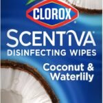CLOROX Scentiva Disinfecting Wipes, Coconut and Waterlily, 75 Count (Pack of 3)