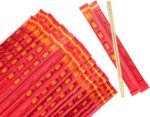52USA Disposable Bamboo Chopsticks (100 Sets) - 9'' Long, UV Treated, Individually Wrapped Japanese and Chinese Wooden Chopsticks Bulk - Image 4
