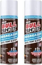 Bull Shot Degreaser Pro, Foaming Degreaser & Grime Remover, Heavy-Duty, AS SEEN ON TV, Residue-Free, Shake, Point & Spray, Emulsifies Grease, Oil Splatters, Glue, Tape Residue & More - Made in the USA - Image 2