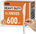 600Pack Disposable Plastic Spoons Bulk White Heavy Duty Plastic Teaspoons - Value Pack Cutlery Set For Parties, Restaurant (600SPOONS) - Image 2