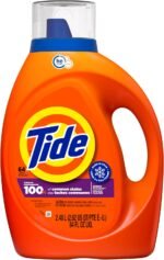 Tide Laundry Detergent Liquid, Original Scent, 64 Loads, 80 FL OZ, Works on 100% of Common Stains, Laundry Soap, Liquid Laundry Detergent - Image 8