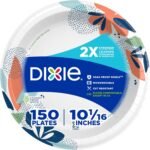 Dixie Medium Paper Plates, 8.5 Inch, 90 Count, 2X Stronger*, Microwave-Safe, Soak-Proof, Cut Resistant, Disposable Plates For Everyday Breakfast, Lunch, & Dinner Meals - Image 4