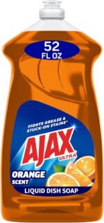 Ajax Ultra Liquid Dish Soap Orange Scent, Triple Action, 90 fl oz Bottle - Image 8