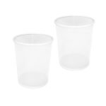 Seville Classics 2-Pack Steel Mesh Round Trashcan Wastebasket for Trash or Recycle in The Home, Office, or Garage, Black, 6 Gallon
