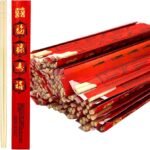 52USA Disposable Bamboo Chopsticks (100 Sets) - 9'' Long, UV Treated, Individually Wrapped Japanese and Chinese Wooden Chopsticks Bulk - Image 5