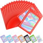 Funfery 100 pcs Light Yellow Mylar Holographic Resealable Bags, Clear Packaging Bag Odor Proof Foil Pouch Bag for Food Storage, Lipgloss, Jewelry, Eyelash Packaging for Small Business-4x6Inch - Image 24
