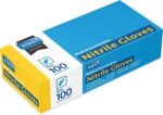 Inspire Black Nitrile Disposable Gloves | 4.5 Nitrile Disposable Safety Medical Cooking Cleaning Gloves