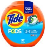 Tide PODS laundry detergent pacs, 3-in-1 Stain Remover, Odor Fighter, Color Protector, 112 Count, HE compatible, Original Scent - Image 8