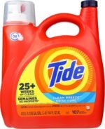 Tide Laundry Detergent Liquid, Original Scent, 64 Loads, 80 FL OZ, Works on 100% of Common Stains, Laundry Soap, Liquid Laundry Detergent - Image 6