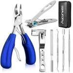 Toenail Clippers for Seniors Thick Toenails, Aucurwen Heavy Duty Toe Nail Clippers Adult Thick Nails Long Handle, Large Toenail Clippers for Thick Nails 7Pcs - Image 4