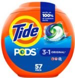 Tide PODS laundry detergent pacs, 3-in-1 Stain Remover, Odor Fighter, Color Protector, 112 Count, HE compatible, Original Scent - Image 14