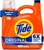 Tide Laundry Detergent Liquid, Original Scent, 64 Loads, 80 FL OZ, Works on 100% of Common Stains, Laundry Soap, Liquid Laundry Detergent - Image 23