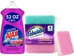 Ajax Ultra Liquid Dish Soap Orange Scent, Triple Action, 90 fl oz Bottle - Image 9