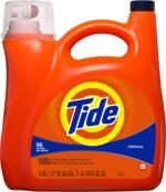Tide Laundry Detergent Liquid, Original Scent, 64 Loads, 80 FL OZ, Works on 100% of Common Stains, Laundry Soap, Liquid Laundry Detergent - Image 2
