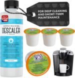 Descaler (2 Pack, 2 Uses Per Bottle) - Made in the USA - Universal Descaling Solution for Keurig, Nespresso, Delonghi and All Single Use Coffee and Espresso Machines