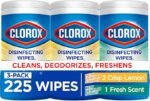 Clorox Disinfecting Wipes for Allergy Season, Bleach-Free, Multi-Surface Cleaner, Antibacterial, Fresh Scent & Crisp Lemon, 75 Count Each, Pack of 3 - Image 10