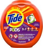 Tide PODS laundry detergent pacs, 3-in-1 Stain Remover, Odor Fighter, Color Protector, 112 Count, HE compatible, Original Scent - Image 21