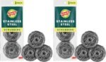 Scotch-Brite Stainless Steel Scrubbers, Scouring Pads for Cleaning Tough Baked-On Messes, Metal Scrubbers for Cleaning Dishes, 3 Scrub Pads - Image 3