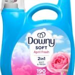 Downy Liquid Fabric Softener, April Fresh 2-in-1 Fresh & Soft, 140 Fl Oz, 190 Loads, Fabric Conditioner For Freshness And Softness