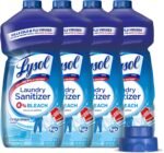 Lysol Laundry Sanitizer Additive, Bacteria-Causing Laundry Odor Eliminator, Detergent Additive, Crisp Linen, 90oz