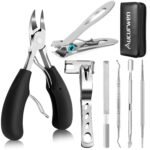 Toenail Clippers for Seniors Thick Toenails, Aucurwen Heavy Duty Toe Nail Clippers Adult Thick Nails Long Handle, Large Toenail Clippers for Thick Nails 7Pcs - Image 5