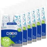 Dixie To Go Paper Coffee Cups With Lids, 12 oz, 156 Count (6 packs of 26 cups), Disposable Insulated Paper Cups for On-The-Go Hot or Cold Beverages - Image 5