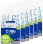 Dixie To Go Paper Coffee Cups With Lids, 12 oz, 156 Count (6 packs of 26 cups), Disposable Insulated Paper Cups for On-The-Go Hot or Cold Beverages - Image 7