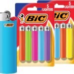 BIC Maxi Pocket Lighters, Dependable and Long-Lasting, Assorted Colors, 10-Pack (Colors May Vary)