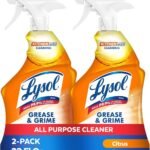 Lysol Pro Kitchen Spray Cleaner and Degreaser, Antibacterial All Purpose Cleaning Spray for Kitchens, Countertops, Ovens, and Appliances, Citrus Scent, 22oz